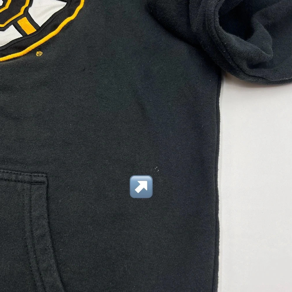 Boston Bruins Hockey‎ NHL Hoodie Men’s S (34/36) Black Sweatshirt Pullover - Picture 6 of 6